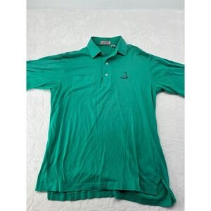 Aureus Polo Shirt Womens Large Polo Green Vintage Pinehurst Golf Pocket Cotton